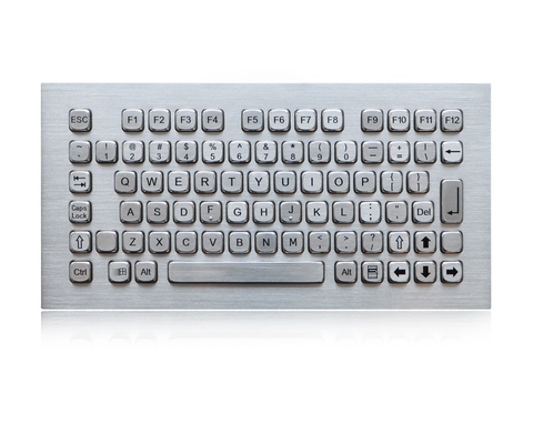 lỏng công nghiệp bàn phím bằng chứng, SS kim loại Kiosk Keyboard Với 77 phím