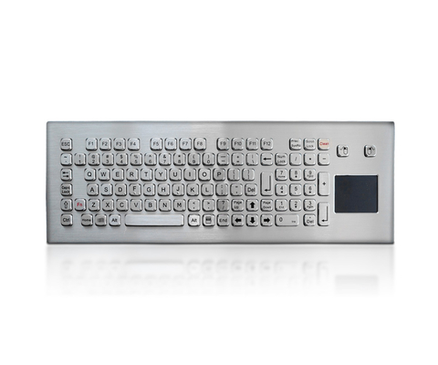 Bàn phím công nghiệp bằng thép không gỉ kim loại với bàn phím cảm ứng cho Kiosk