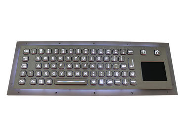 Bàn phím không dây du lịch chính với bàn phím bằng thép không gỉ Touchpad Kiosk IP67