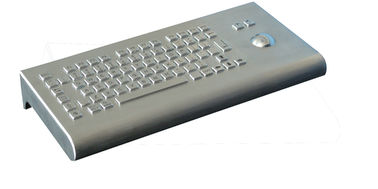 Long Key Stroke 2.0mm tường Gắn Kiosk Keyboard Với 2 phiên bản IP68 Trackall