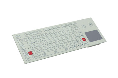 IP65 Industrial Flat Membrane Ruggedized Keyboard With Touchpad