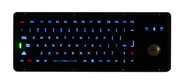 Bằng chứng IP67 động nước biển Đen kim loại Keyboard Với dõi bóng