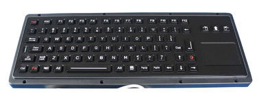 Đen bụi công nghiệp backlit bàn phím được chiếu sáng với RoHS touchpad CE