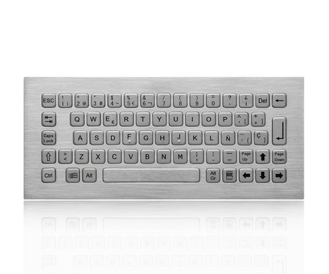 Bàn phím chống bụi trên cùng gắn bàn phím bằng thép không gỉ với giao diện USB hoặc PS2