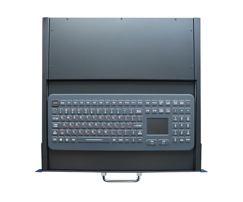 IP65 Dynamic Industrial Drawer Keyboard PS2 cứng USB với Touchpad