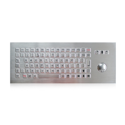 Bàn phím 84 phím có thể rửa công nghiệp Với Trackball, bàn phím bằng thép không gỉ