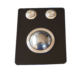 Stainless Steel Black Optical Trackball Pointing Device Vandal Proof And Weatherproof