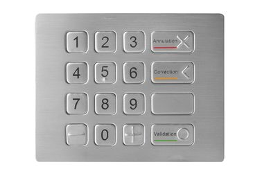 Cập nhật bàn phím kim loại bằng thép không gỉ với Bliand Dot cho ứng dụng ATM theo chuẩn IP67