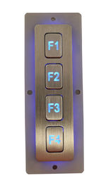 Giao diện USB / PS2 Bàn phím kim loại 14.0 Mm X 14.0 Mm cho điện thoại công cộng Internet