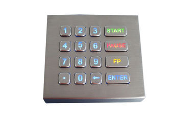 16 phím Bảng điều khiển Gắn bàn phím IP68 Đèn nền chống nước động với giao diện USB