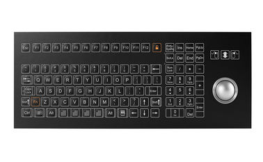 IP67 Industrial Membrane Keyboard With Omron Switch Optical Trackball