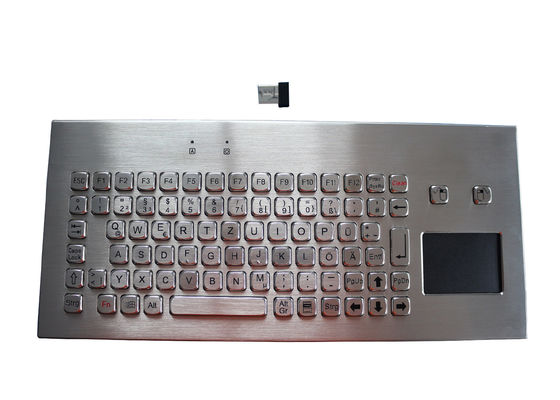 Bàn phím kim loại không dây IP67 với bàn di chuột IP67 Bàn di động hàng đầu 2.4G