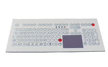 108 chính IP65 bảng điều khiển gắn màng công nghiệp bàn phím chống thấm nước với touchpad