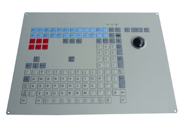 121 chính công nghiệp Màng Bàn phím với bảng điều khiển trackball bằng laser gắn bàn phím với các phím số
