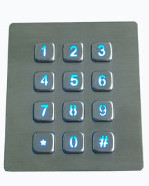 PS / 2 hoặc USB dẫn backlit kim loại bàn phím số với các phím lồi giao diện RS232