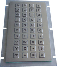 40 phím dạng compact chấm matric phím phẳng bàn phím kim loại với gắn bảng điều khiển phía sau