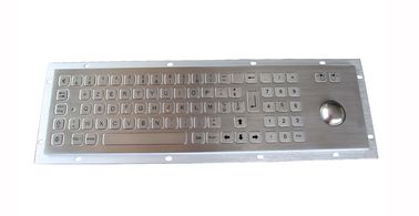 IP65 panel phía sau bàn phím thép kim loại gắn với trackball và bàn phím số
