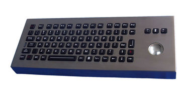 Không thấm nước IP65 Bàn phím máy tính để bàn công nghiệp Với Trackball / bàn phím rollerball