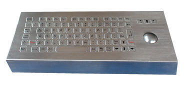 bàn phím kim loại máy tính để bàn không thấm nước năng động 82 phím công nghiệp với trackball và các phím Fn