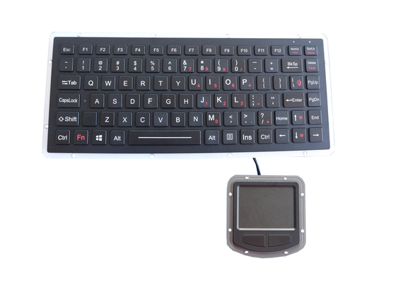 Bàn phím EMC bằng hợp kim nhôm IP67 PS2 USB chắc chắn với bàn di chuột 400DPI