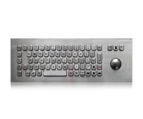 Chữ phím kim loại công nghiệp chắc chắn Thư viện Máy ATM Kiosk Keypad Thép không gỉ Với Trackball