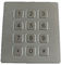 16 phím Scrachproof Ps2 kim loại Keypads Durable Với 4 lỗ trên Gắn Version
