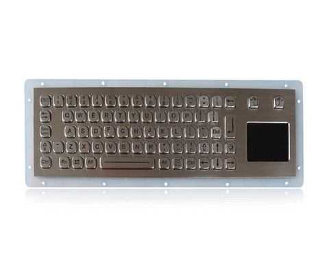 IP65 Stainless Steel Backlit USB Keyboard với Touchpad cứng