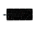 White Backlight Rugged Military Keyboard MIL-STD-461G Và MIL-STD-810F Với Touchpad
