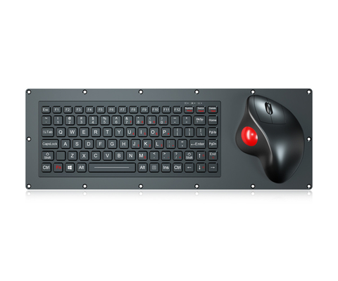 Bàn phím công nghiệp cấp quân sự với phím chức năng FN và chuột Trackball quang học