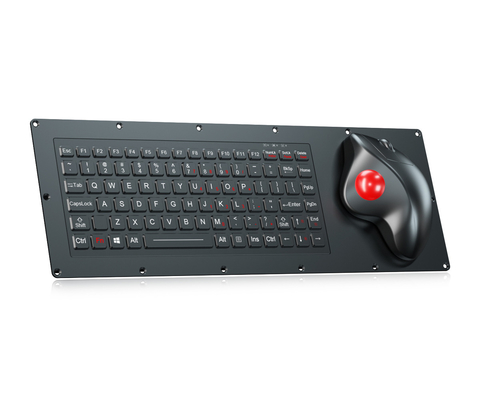 Bàn phím công nghiệp cấp quân sự với phím chức năng FN và chuột Trackball quang học