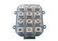 Bàn phím số kim loại 4x3 Hệ thống điều khiển Acess Hệ thống điều khiển ma trận điểm 12 phím 12