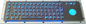 IP65 bàn phím USB kim loại backlit với chiếu sáng trackball cơ khí minh bạch