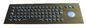 thép không gỉ Illuminated Keyboard USB với trackball Định dạng nhỏ gọn