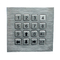 16 Keys Stainless Steel Keypad IP67 Dynamic Washable Vandal Resistant Keypad
