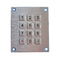 SUS304 Brushed Metal Numeric Keypad IK09 12 Keys Compact Format For Bank Kiosks