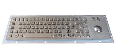 Bàn phím công nghiệp với bảng điều khiển Trackball Mount Bàn phím có dây kim loại